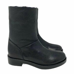 Stefano Gamba Winter Snow Moto Boots Black Leather 7